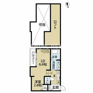 Cielo Garden 折立【1階】の間取り