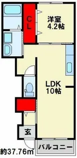 福岡県北九州市八幡西区大平1丁目【アパート】の間取り