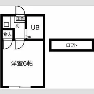 miniStay岩倉【106号室】の間取り