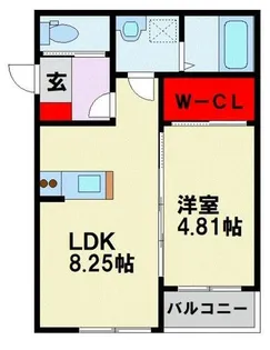 福岡県北九州市八幡西区引野1丁目【アパート】の間取り