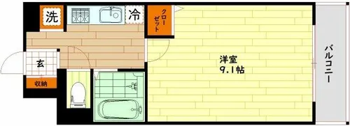 DS太子橋【4階】の間取り