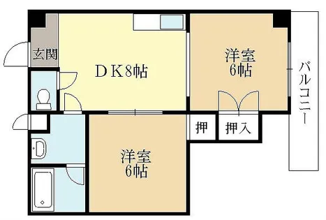 ルミエール春日森【408号室】の間取り