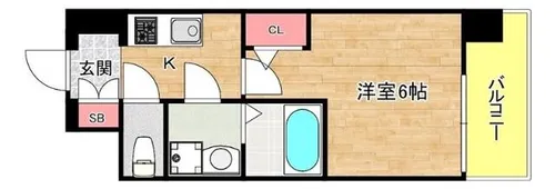 ファーストフィオーレグランフォート【5階】の間取り