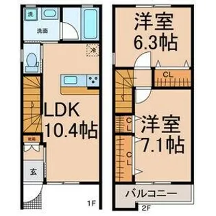 コートFuji N【1階】の間取り