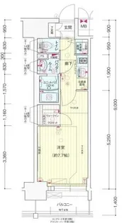 プレサンス新栄町ギャラント【8階】の間取り