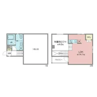 PRIMAVERA WEST【202号室】の間取り