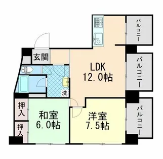 川元ビル【3階】の間取り