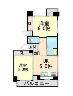 サンヴェール青谷【303号室】の間取り