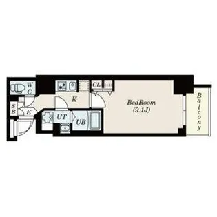 CREST TAPP新栄【12階】の間取り