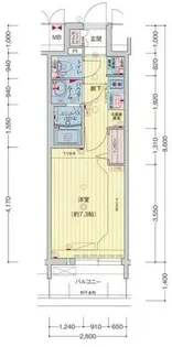 プレサンス ジェネ 新栄町駅前 葵【9階】の間取り
