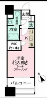 パークアクシス福岡県庁前【8階】の間取り