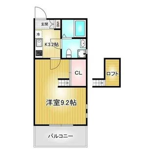 プリミエール妙音通【3階】の間取り