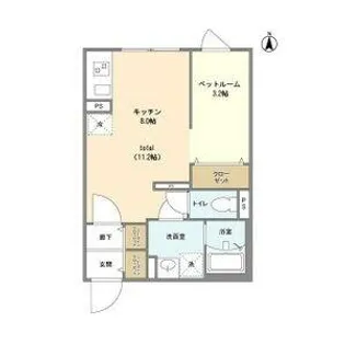 愛知県名古屋市中区平和1丁目【マンション】の間取り