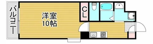 ファイブスターズ平尾【4階】の間取り