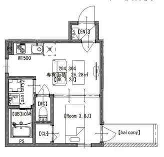 AXIA CITY大阪淡路【2階】の間取り