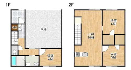 福岡県朝倉市柿原【テラスハウス】の間取り