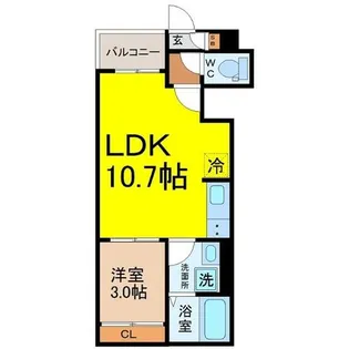 REGALEST三番町【1階】の間取り