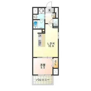 大阪府堺市堺区車之町東1丁【マンション】の間取り