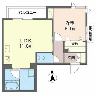 グレイス十三【2階】の間取り