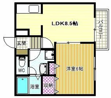 ドリーム5ハイツ【1階】の間取り