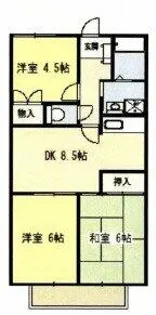 K・クレーネー【202号室】の間取り