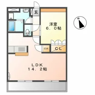 エスベランサⅠ【2階】の間取り