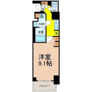 CREST TAPP新栄【12階】の間取り