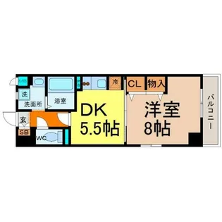 太閤通マンション【4階】の間取り