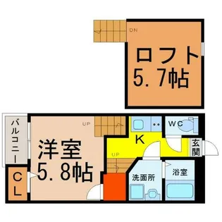 Creo堀田壱番館【1階】の間取り