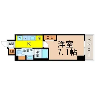 ヴェルデシア名駅南【6階】の間取り