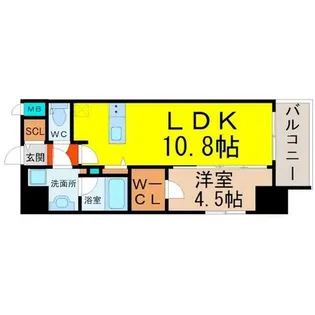 プレサンス新栄町ギャラント【9階】の間取り