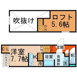 カーサフェリーチェW【2階】の間取り
