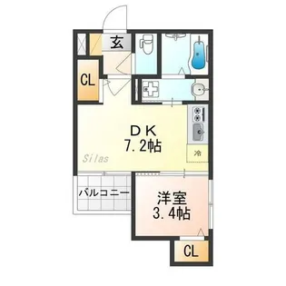 Grand Chariot御所ノ内町【1階】の間取り