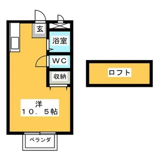 マンションB・PAL【2階】の間取り