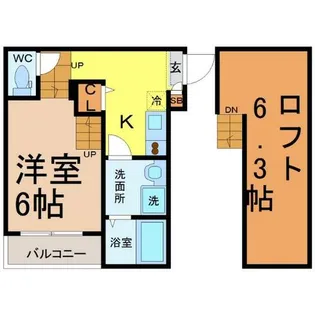 GRANDFORME堀田【1階】の間取り
