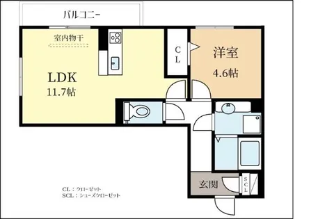ハーミットクラブ【1階】の間取り
