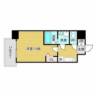 オーキッドレジデンス新大阪【3階】の間取り