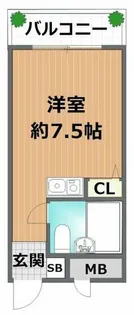ヴィレッジスプリングヒル【406号室】の間取り
