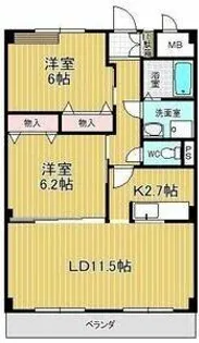 ブランジュ水広【2階】の間取り