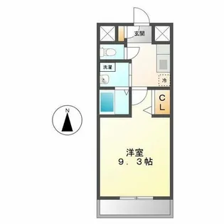 ボヌール津金【2階】の間取り