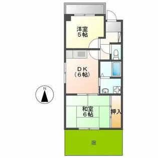 キャッスルミニ松園【1階】の間取り