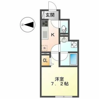 ポートパレス東海通【1階】の間取り