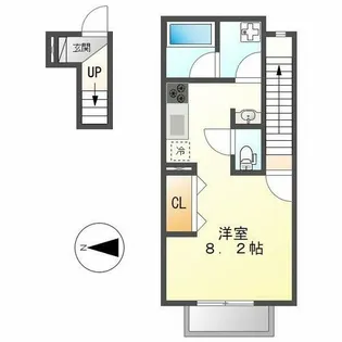 ポートパレス東海通【2階】の間取り