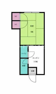 コーポ伊奈【501号室】の間取り