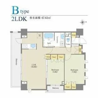 パークアベェニュー覚王山【8階】の間取り