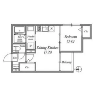仮)壬生御所ノ内町B【3階】の間取り