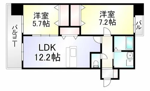 レジェンド砂津【3階】の間取り