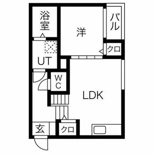 プラチナム黒川【2階】の間取り