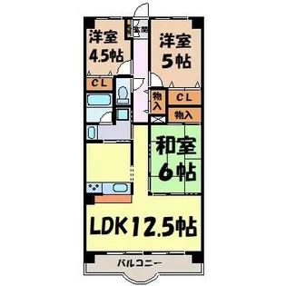 クレストヒルズ東山【1階】の間取り