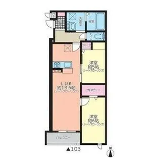 MOCXION MEIJO【1階】の間取り